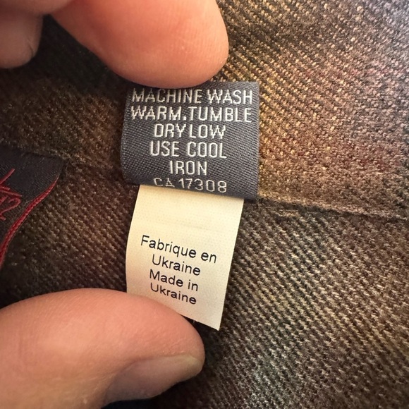 Authentic Haupt Men’s Button Down Plaid Shirt 41/42 16.5 - Picture 10 of 12